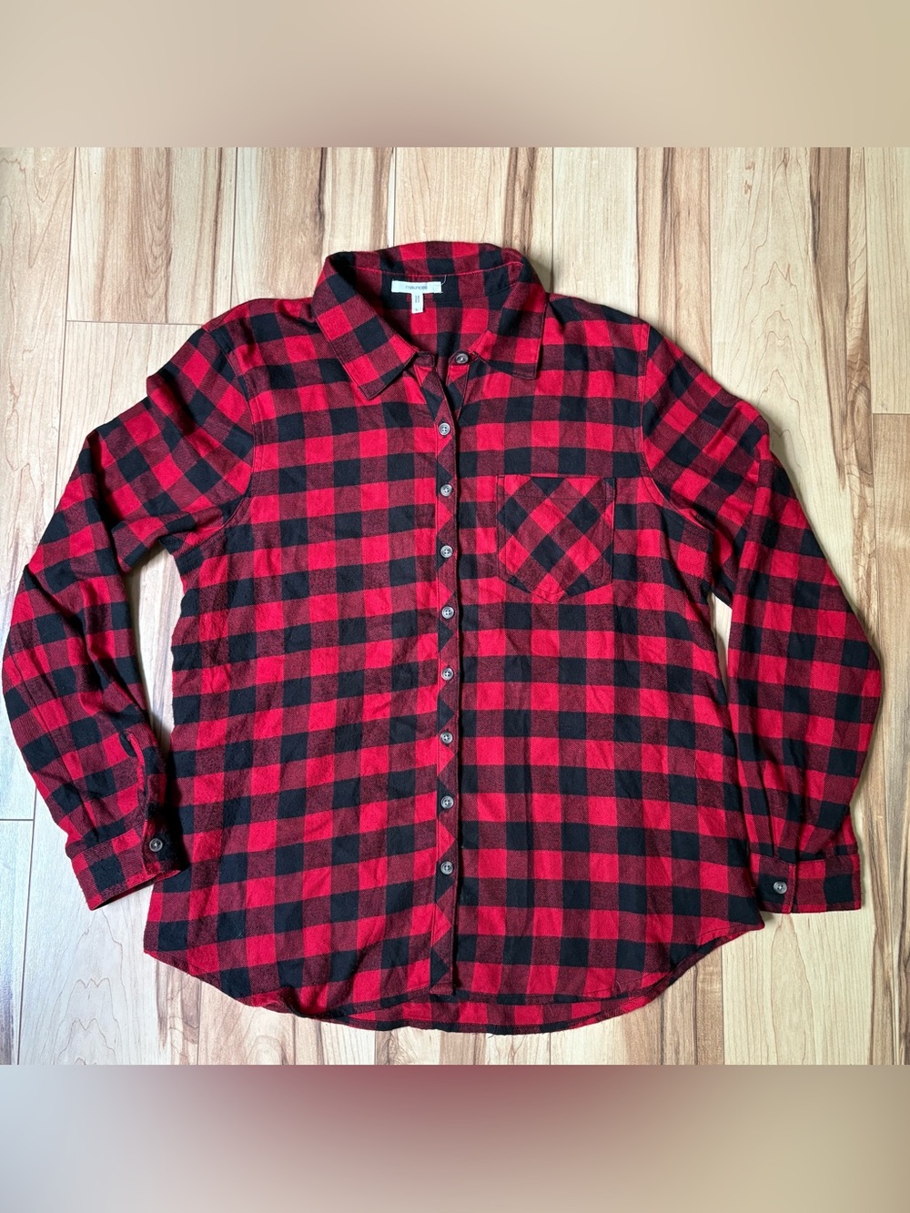 Maurices Red and Black Buffalo Plaid Shirt